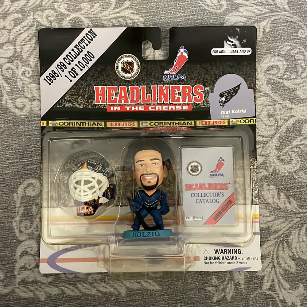 1998 Corinthian Headliners In The Crease Washington Capitals Olaf Kolzig Figure